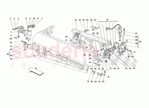 Part Diagram for Ferrari 62116700