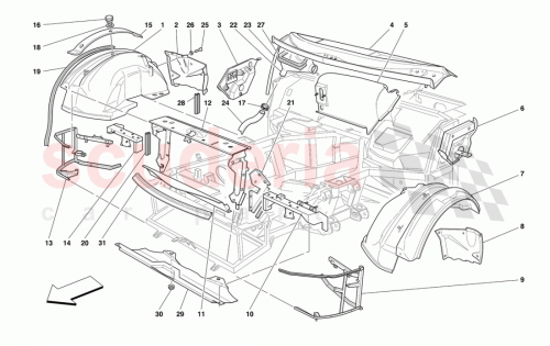 Part Diagram for Ferrari 64328900