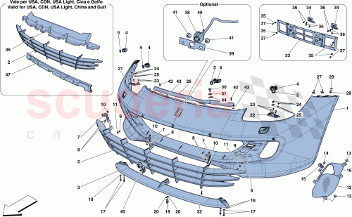 Part Diagram for Ferrari 88769000