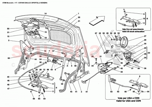 Part Diagram for Ferrari 63887300