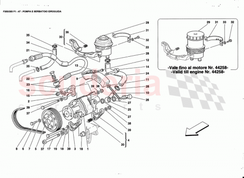 Part Diagram for Ferrari 172549