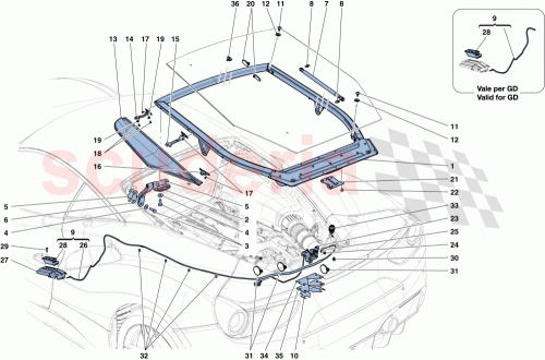 Part Diagram for Ferrari 87232000