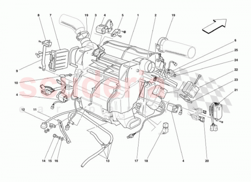 Part Diagram for Ferrari 64280700