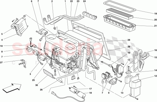 Part Diagram for Ferrari 66158300