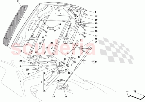 Part Diagram for Ferrari 14304287