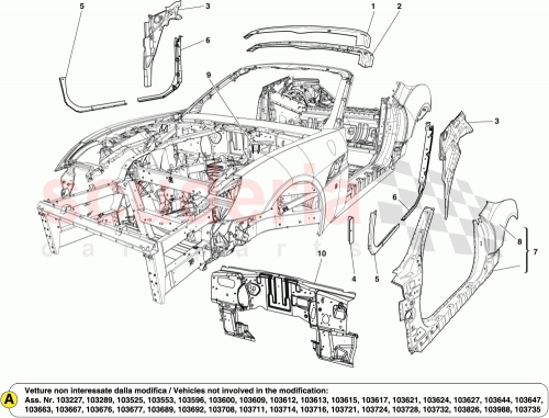 Part Diagram for Ferrari 985279409
