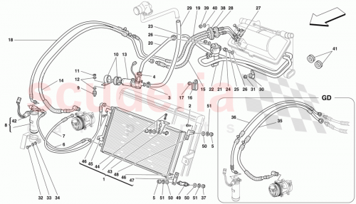 Part Diagram for Ferrari 64980400
