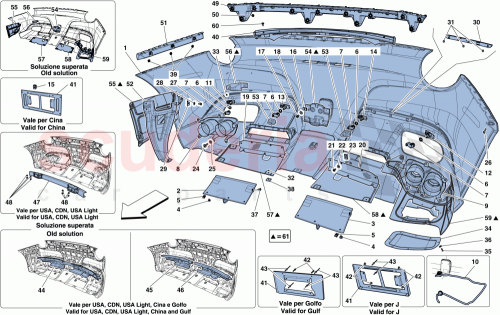 Part Diagram for Ferrari 16088570