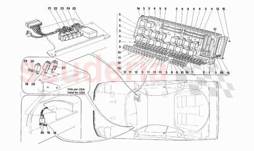 Part Diagram for Ferrari 15914607
