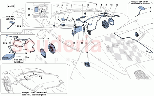 Part Diagram for Ferrari 304715