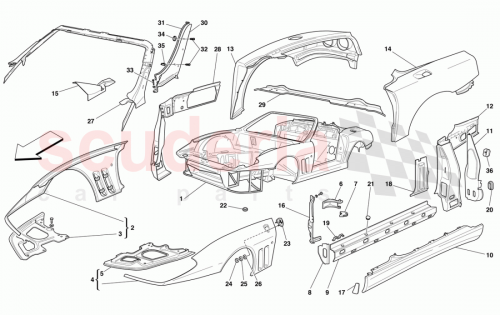 Part Diagram for Ferrari 66357100