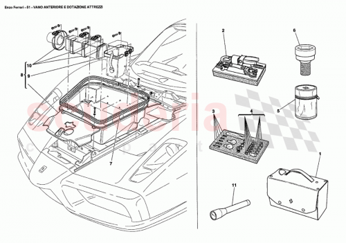 Part Diagram for Ferrari 198186