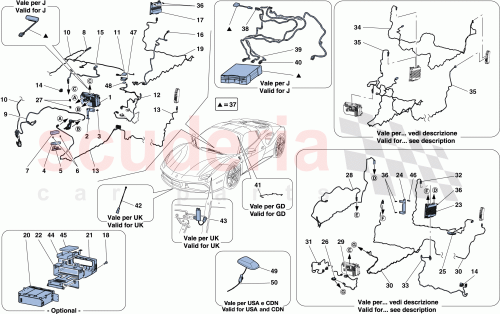 Part Diagram for Ferrari 322180