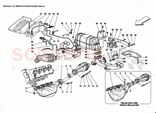 Part Diagram for Ferrari 151064