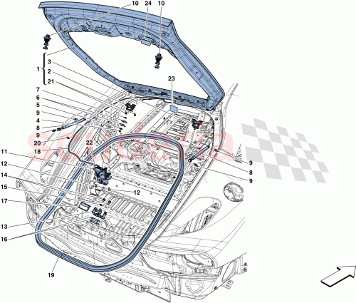 Part Diagram for Ferrari 84684900