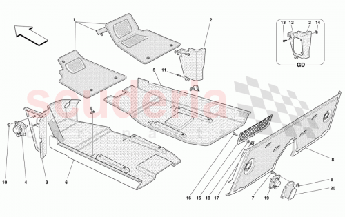 Part Diagram for Ferrari 66650100