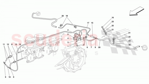 Part Diagram for Ferrari 225102