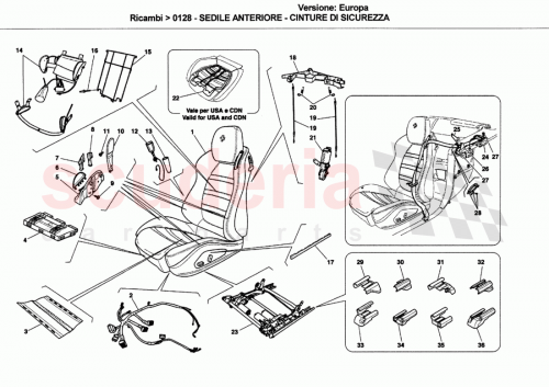 Part Diagram for Ferrari 814058