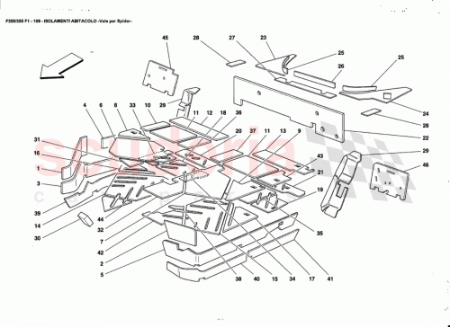 Part Diagram for Ferrari 65053100