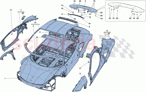 Part Diagram for Ferrari 87523711