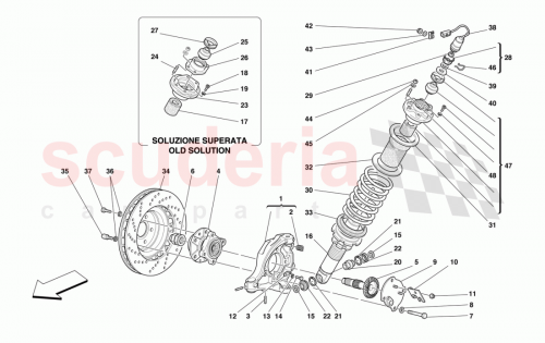 Part Diagram for Ferrari 173900