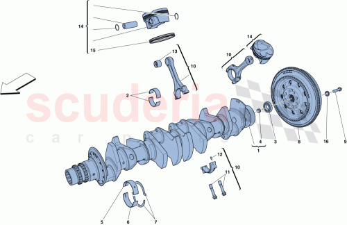 Part Diagram for Ferrari 314108