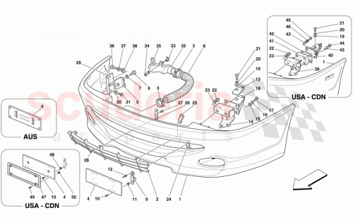 Part Diagram for Ferrari 65048600