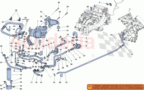 Part Diagram for Ferrari 302657