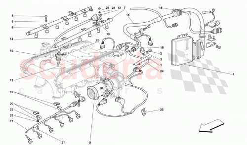 Part Diagram for Ferrari 170135