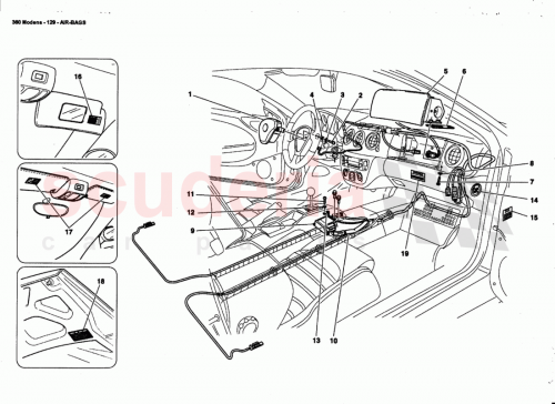 Part Diagram for Ferrari 16132624