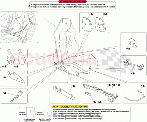 Part Diagram for Ferrari 83859100