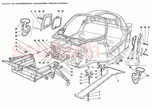 Part Diagram for Ferrari 67113600