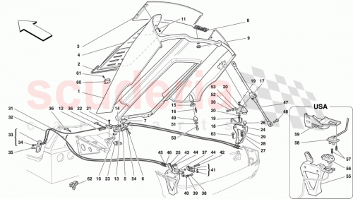 Part Diagram for Ferrari 64680500