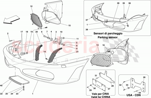 Part Diagram for Ferrari 83111110