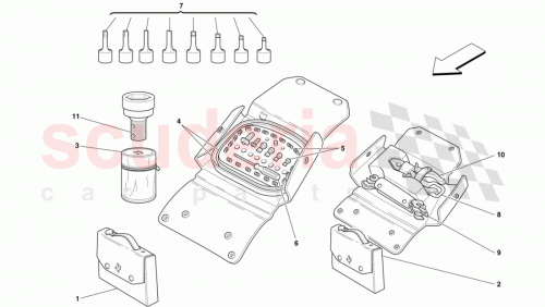 Part Diagram for Ferrari 128705