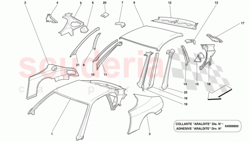 Part Diagram for Ferrari 64386900