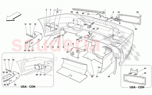 Part Diagram for Ferrari 62556300