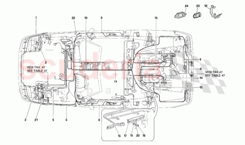 Part Diagram for Ferrari 154767
