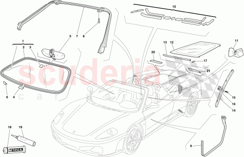 Part Diagram for Ferrari 81130800