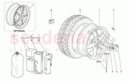 Part Diagram for Ferrari 187121