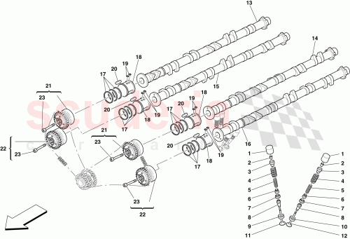 Part Diagram for Ferrari 231526