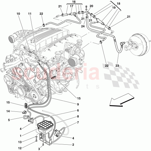 Part Diagram for Ferrari 204136