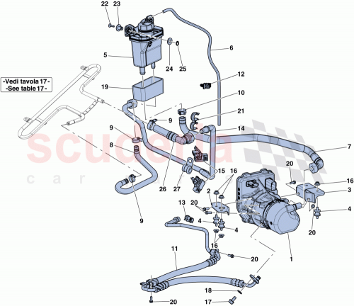 Part Diagram for Ferrari 10450290