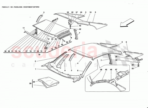 Part Diagram for Ferrari 64383300