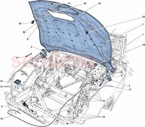 Part Diagram for Ferrari 85163900