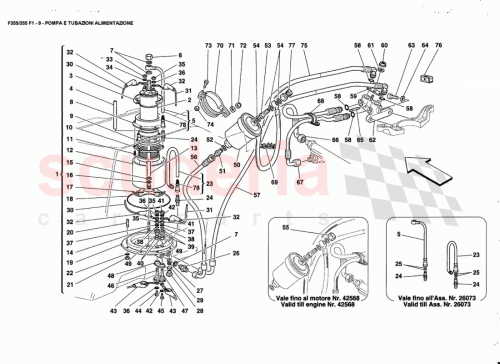 Part Diagram for Ferrari 174905