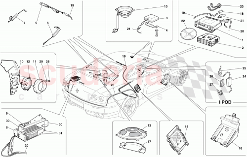Part Diagram for Ferrari 67847600