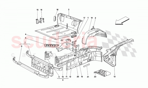 Part Diagram for Ferrari 64042600