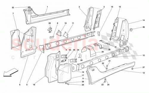 Part Diagram for Ferrari 63201500