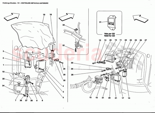 Part Diagram for Ferrari 198308
